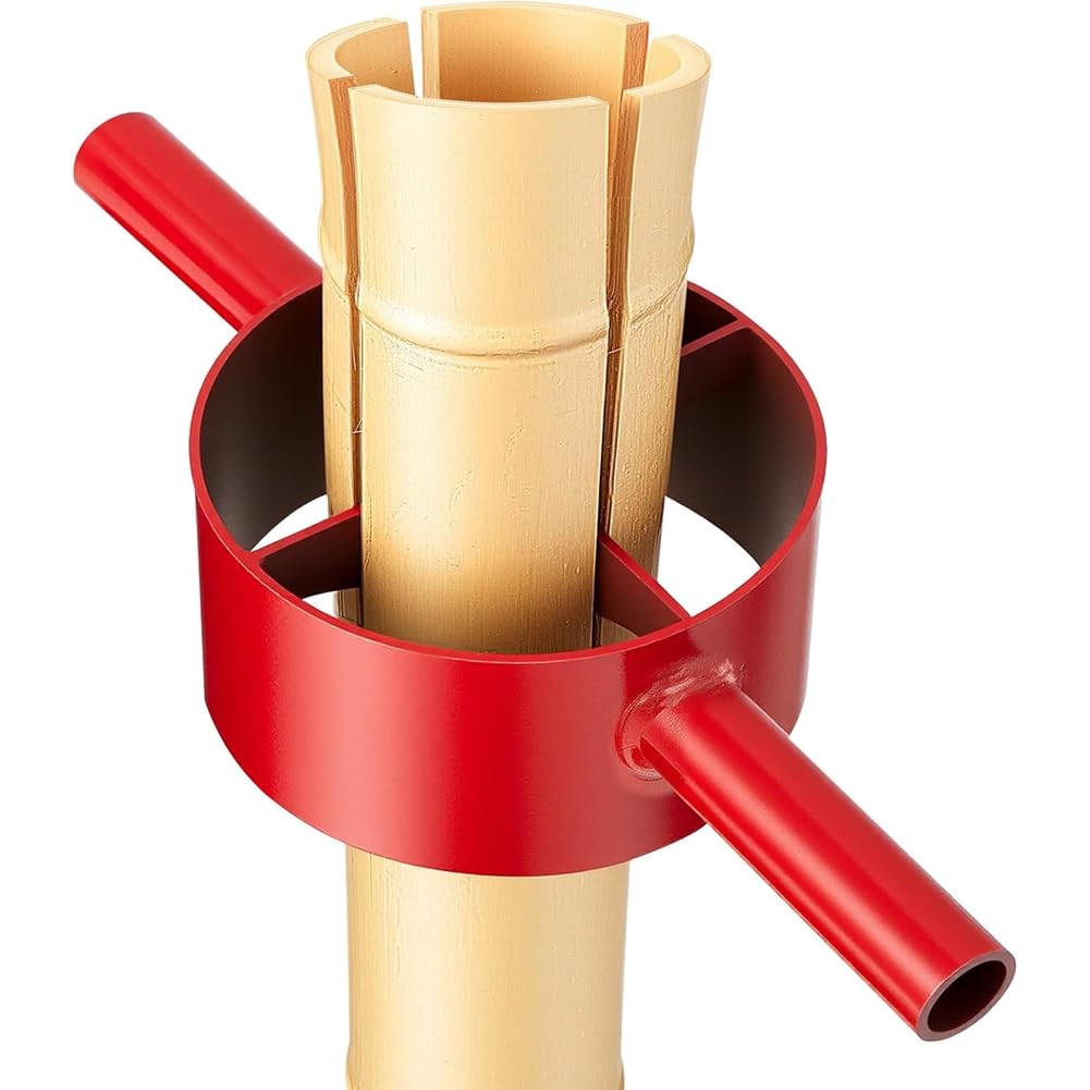 Outil à main en acier pour fendre le bambou – Séparateur de coupe 4 compartiments 5,5 pour séparateur de bambou ferme avec poignées et lames des deux côtés A