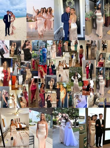 Just Quella Women's Strappy Backless Evening Party Maxi Dress with Slit2