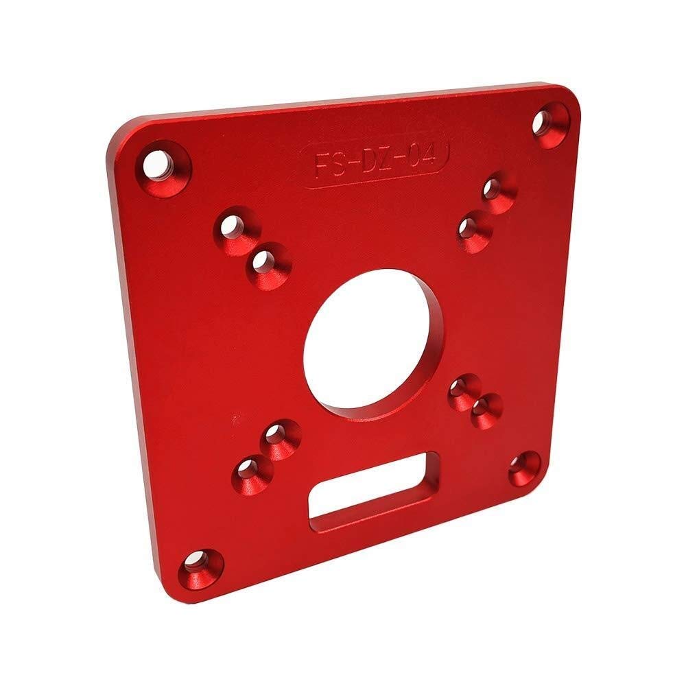 Trimming Machine Flip Panel - Table Insert Plate Red Universale Flip Board fit for Woodworking Benches Router Table Plate YuXinAE