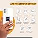 EMF Stickers Blocker Neutralize Shield Protection from Cell Phones cased and Electronic Devices WiFi 5G Tablets Laptops Computers TVs and Monitors (10Pcs Golden)
