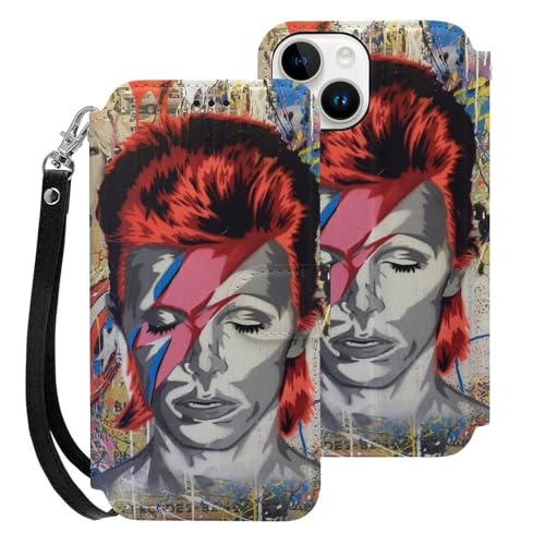 iPhone15pP[X 蒠^ Banksy fBbh {EC David Bowie X}zP[X ACtH15p P[X z^  lC ӂ15gуJo[ ϏՌ EȒP jp