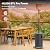 EAST OAK 48,000 BTU Patio Heater for Outdoor Use with Round Table Design, Double-Layer Stainless Steel Burner, Wheels, Triple Protection System, Outdoor Heater for Home and Residential, Grey