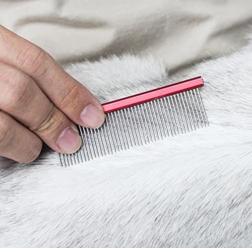 Pet Grooming Comb Rat Tail Comb Cat Hair Trimmer Combs Dog Hairstyle Comb Float Hair Removal Dematting for Cat & Dogs… - Image 3
