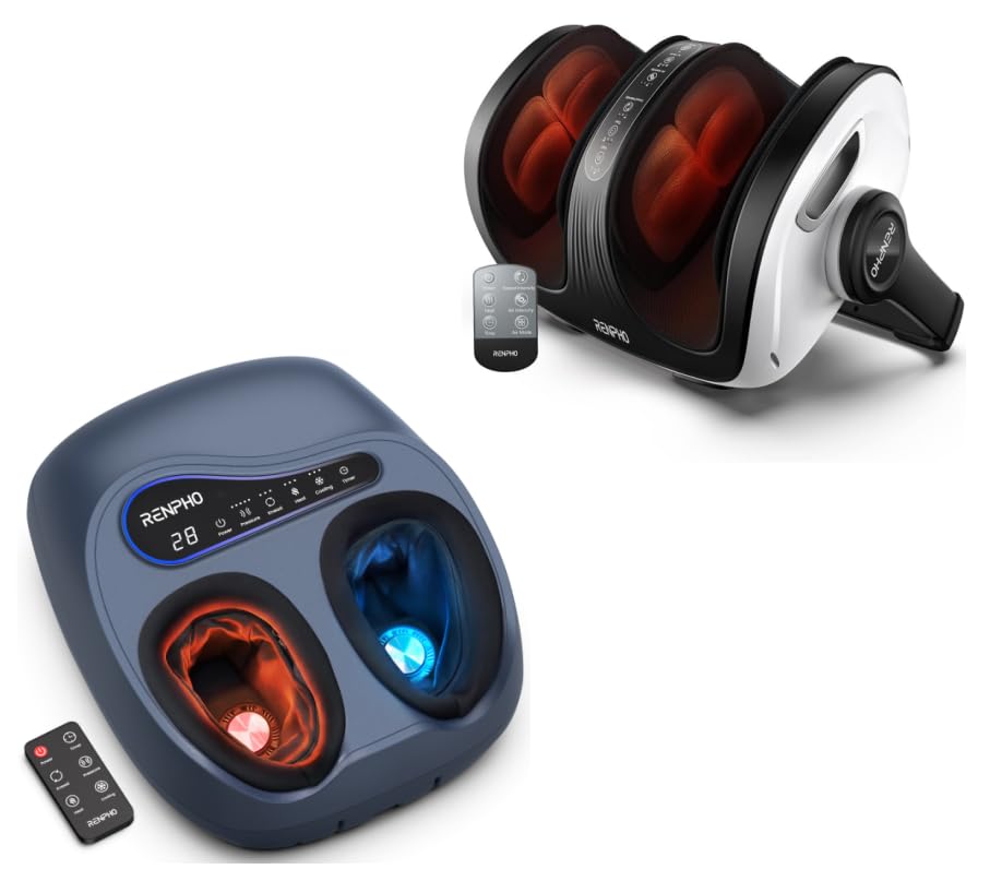 Image of RENPHO Thermacool 2-in-1 Foot Massager with Heat & Cold Foot Massager Machine with Heat [2026 Upgraded]