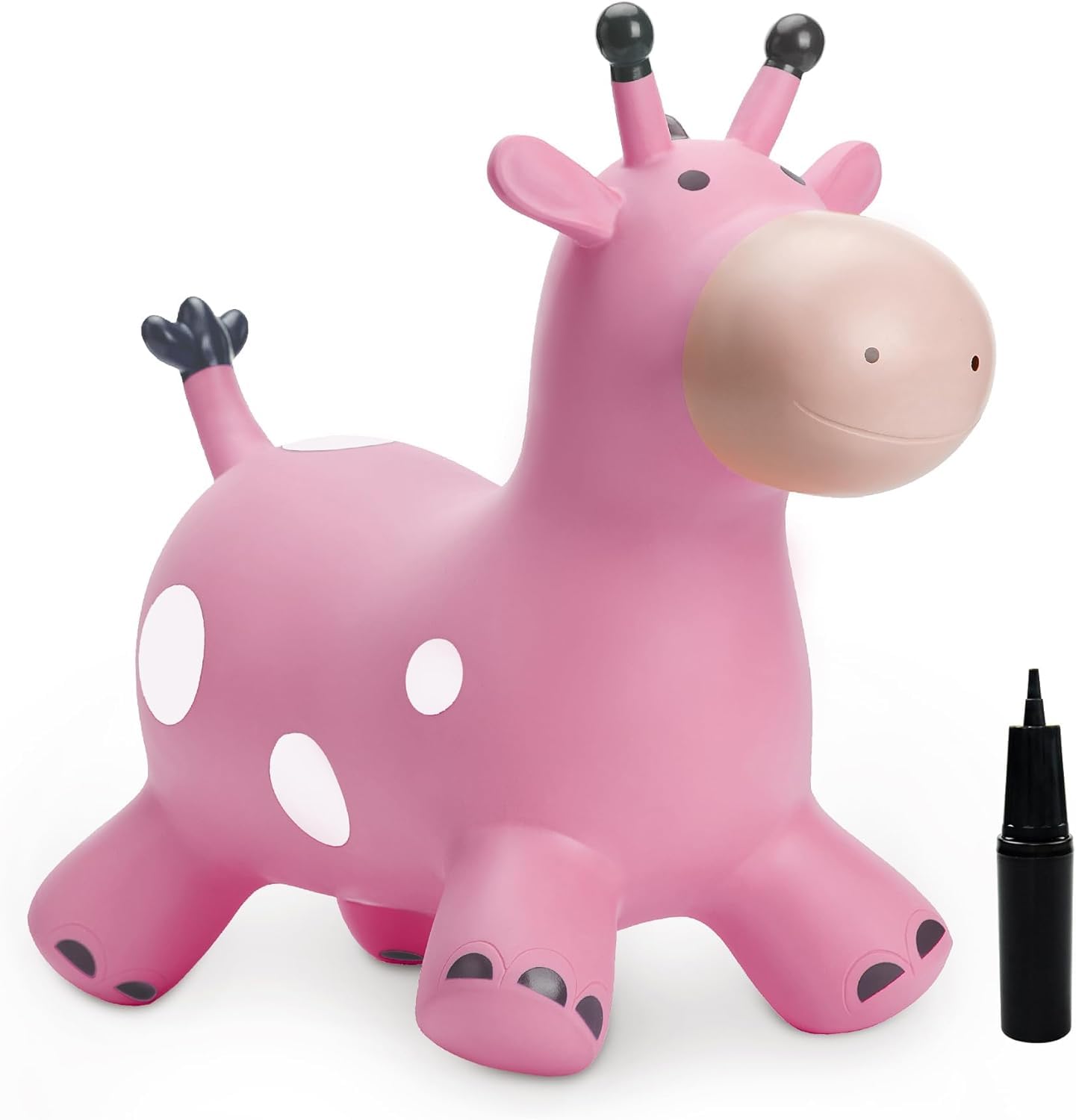 U&C Plant Animal Saltarín Caballo con Bomba Saltador niños Animal de Salto Saltar para niños de 1 a 6 años Bouncy Animal para Bebes & niño pequeño Sin BPA,Dinosaurio — view 13