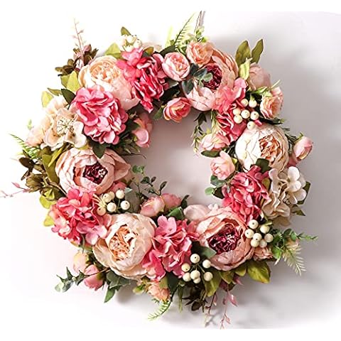 Peony Spring/Summer/Fall/Winter Wreath Cover