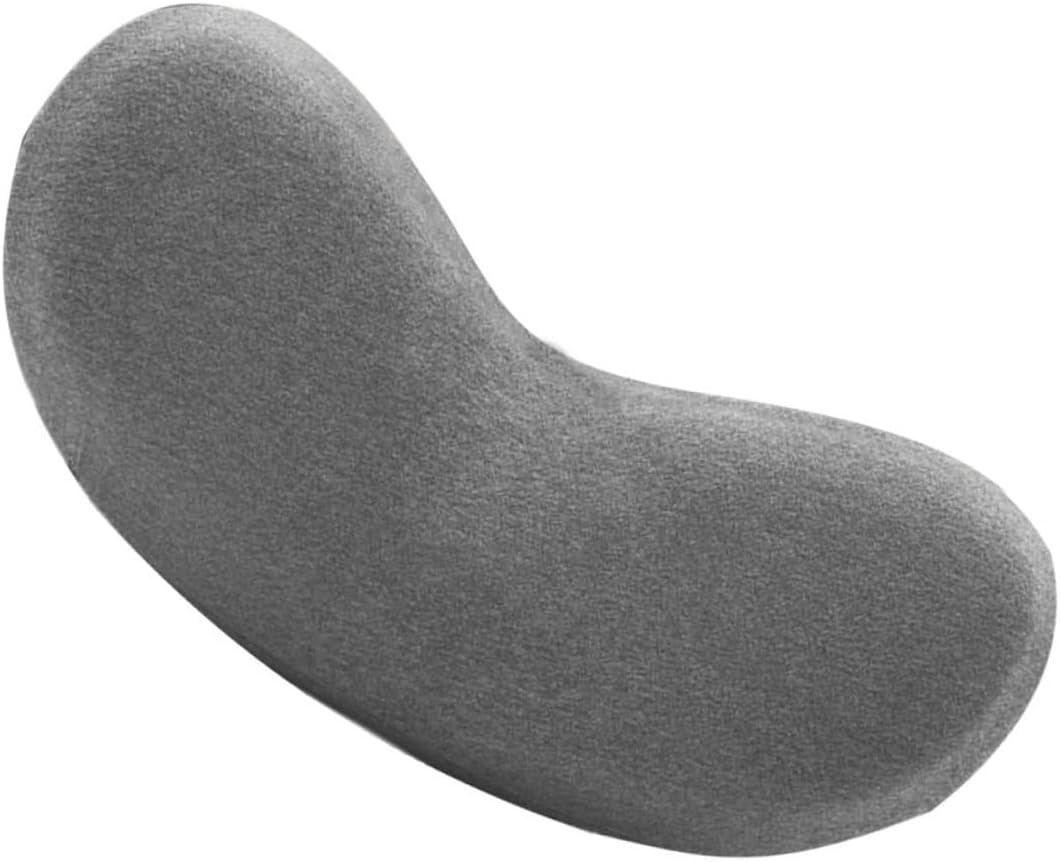 TIDTALEO Dark Grey Lumbar Support Pillow for Bed Sleep Ergonomic Waist Cushion for Relief and Posture Correction Material Lumbar Sleeping Pad for Improved Comfort