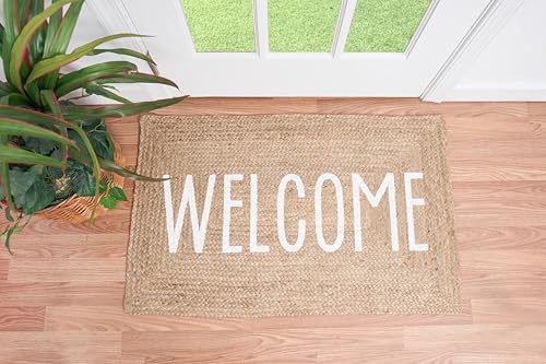 Tapete trenzado de yute C&F Home 56x91 cm marrón miniatura 2