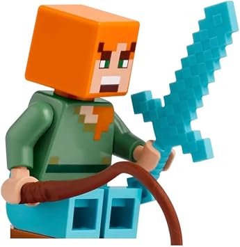 LEGO Minecraft - 66 Mavi K l l  Alex Orijinal Minifig r