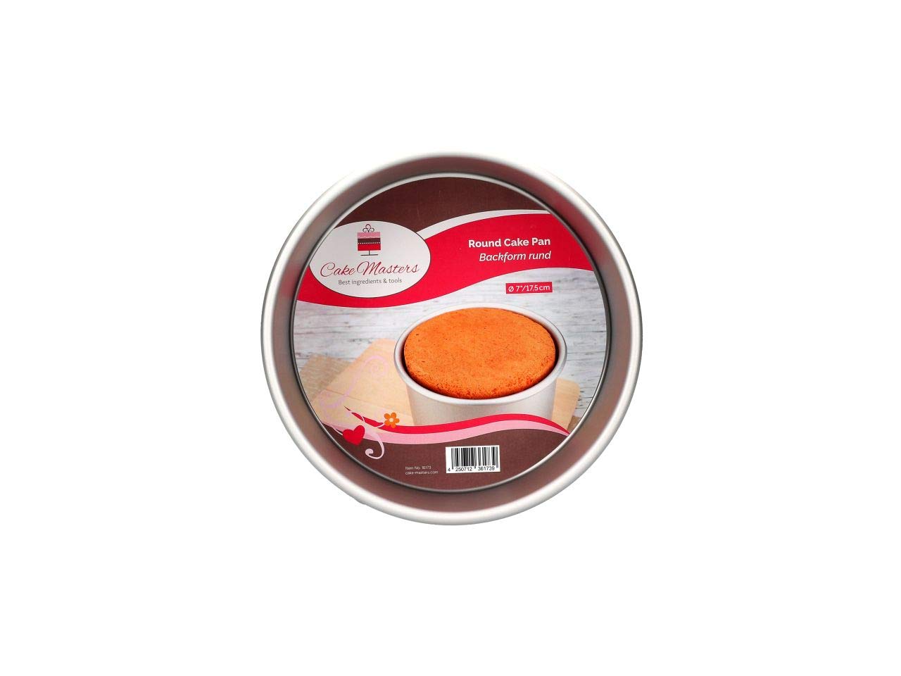 Cake Masters Backform Rund Extra Hoch – 17,5 Cm Durchmesser, 10 Cm Tief, Aus Aluminium