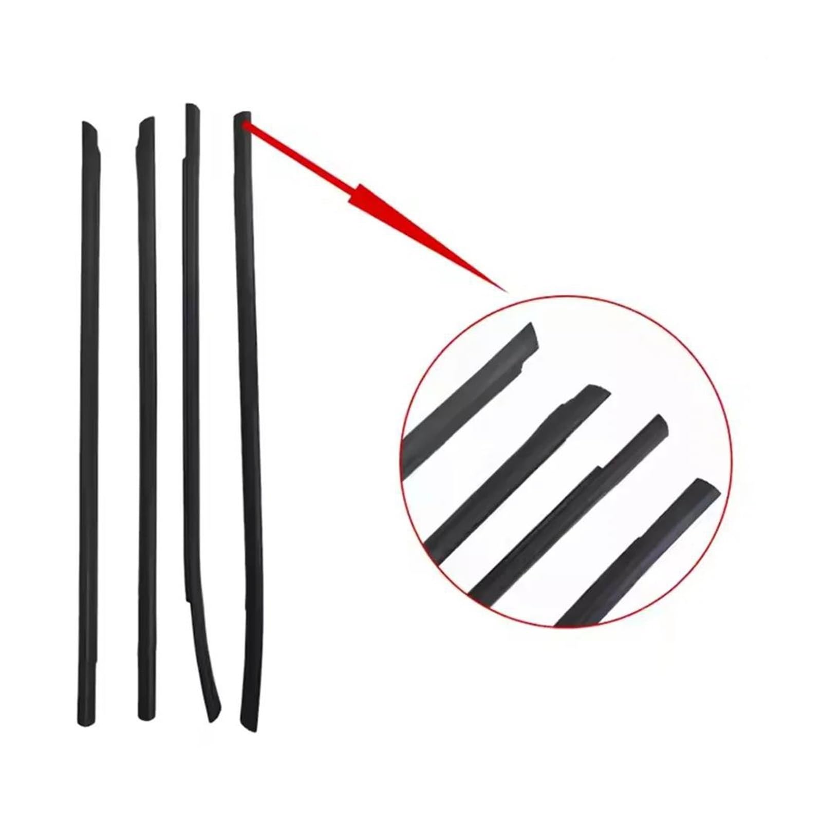 Guarnizioni per finestrini Auto Hyundai Tucson IX35 2010-2015 Hatchback, 4 Pezzi, Gomma per Porte Esterne.
