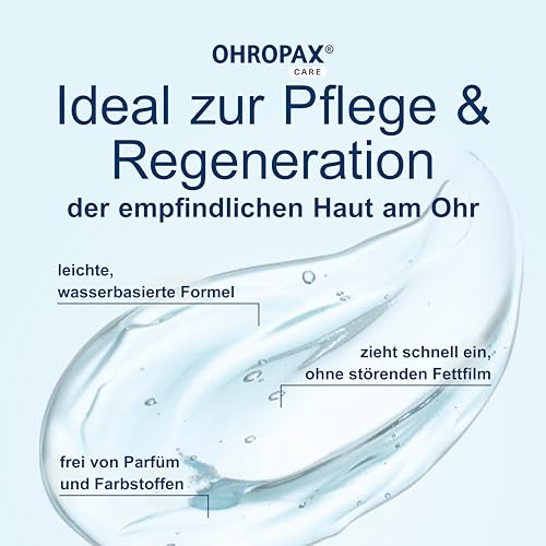 OHROPAX Ohren-Pflege-Gel – mit Aloe Vera und natürlichem antibakteriellem Wirkkomplex – Ohrengel für den äußeren Gehörgang und für die Ohrmuschel – ideal zur Pflege und Regeneration – 15 ml