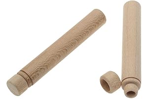 Handcrafted Wooden Needle Case Tube
