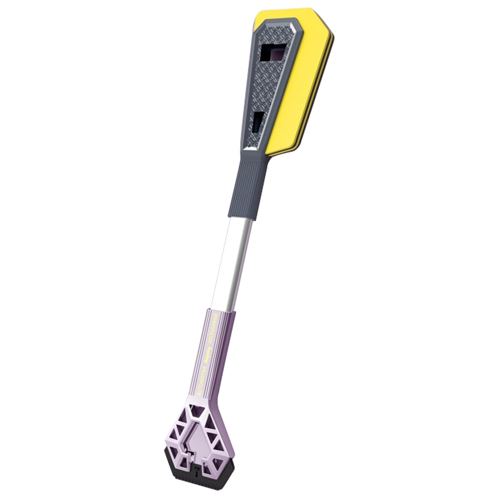 YUHANG Grattoir à Glace Détachable Multifonctionnel,Brosse à Neige sans Poils,Alliage d'Aluminium avec Poignée Antidérapante pour Gratter la Neige,la Glace,Le Dégel et l'eau,67 cm