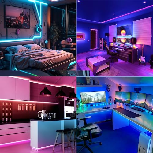 Profilé LED aluminium U 1m Angdarun pack de 12 avec diffuseur - 5