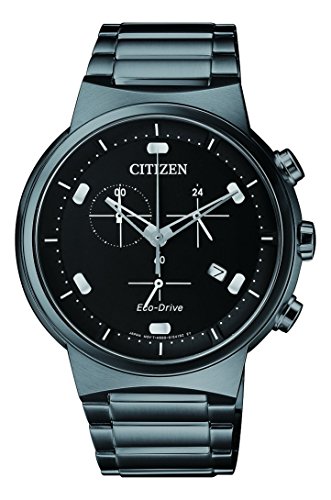 Preisvergleich Produktbild Citizen Herren Chronograph Solar Uhr mit Edelstahl Armband AT2405-87E