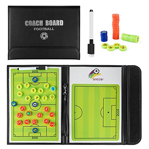 LaceDaisy Professional Football/Entraîneur de Football Tableau magnétique Stratégie gagnante Conseil Tableau Tactique avec Magnétique, Marqueur Cover
