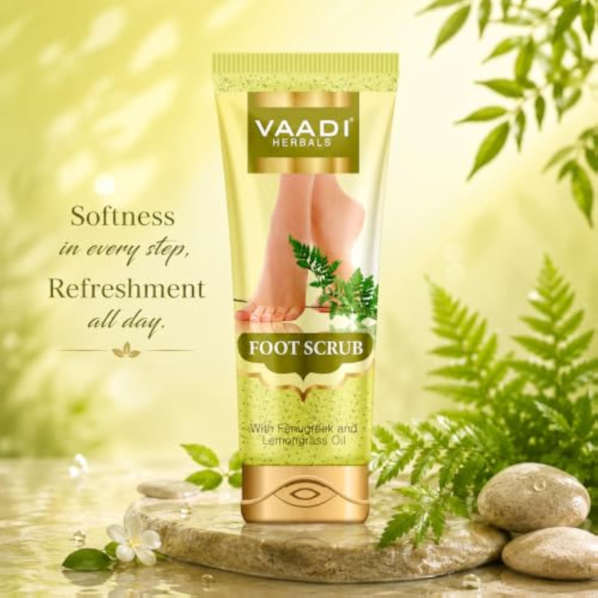 Fenugreek and Lemongrass Oil Foot Scrub, 110g x 2