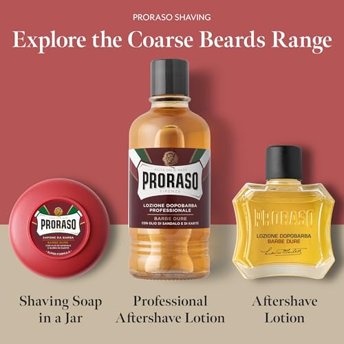 Proraso Aftershave Lotion Nourishing, 100ml, Men's Aftershave with Sandalwood and Shea Oil Moisturises & Restores Skin Comfort, Made In Italy - Image 3