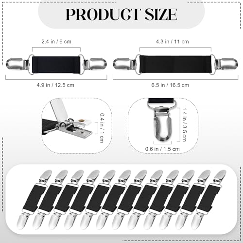 Image of Ruisita 12 Pieces Dress Clips Back Cinch Set, Shirt, Sweater, Clothes, Mitten, Shawl, Waist Clips for Women Men