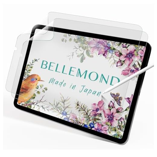 BELLEMOND - 2 SET - Designed for Firm Handwriting/Calligraphy - Paper Screen Protector for iPad Air 11” (M3, 2025 / M2, 2024) - Optimised Texture for Firm Neat Writing