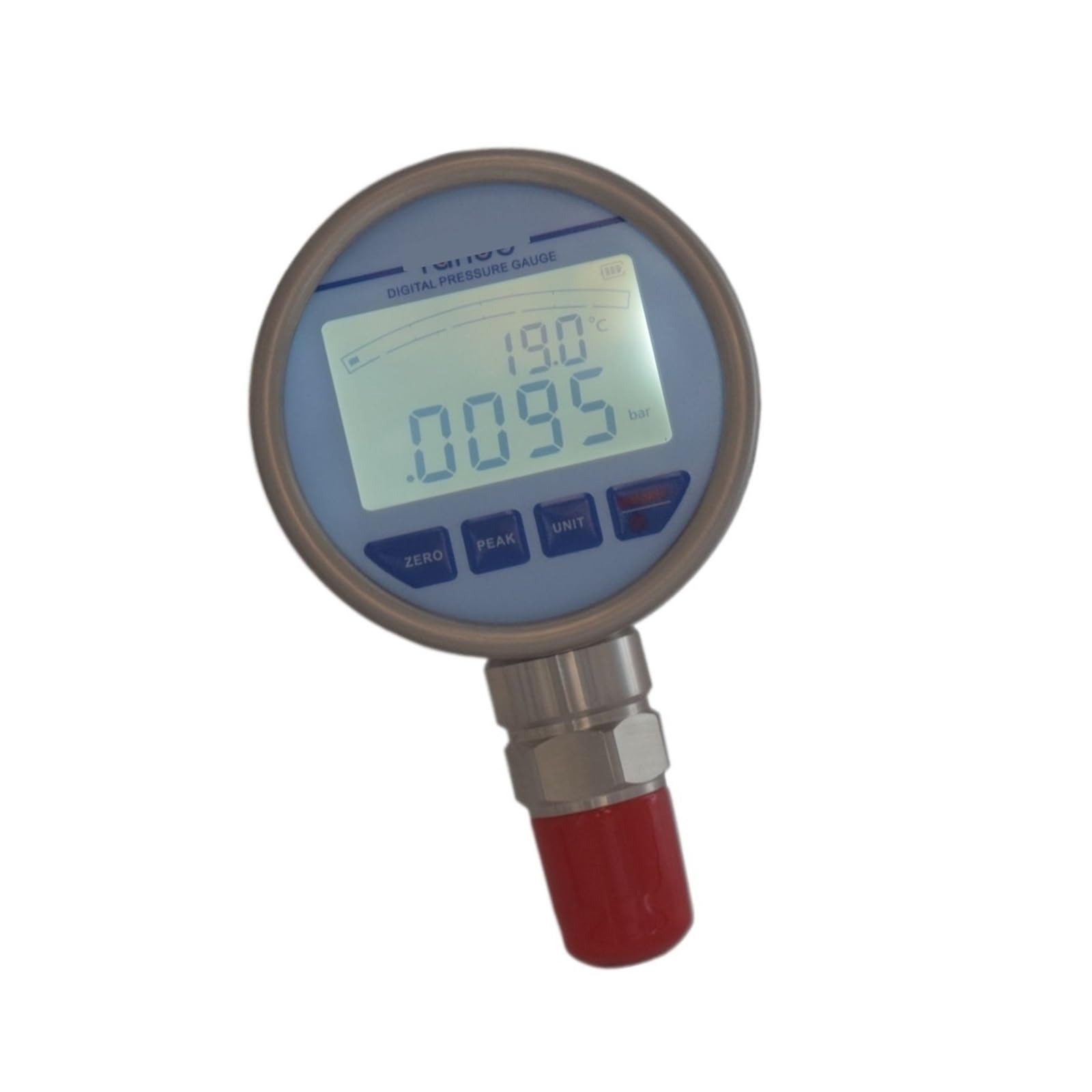 Präzisions-Digital-Manometer, DR3710 Edelstahl-Membran-Manometer mit Hintergrundbeleuchtung(-100KPa-250KPa)