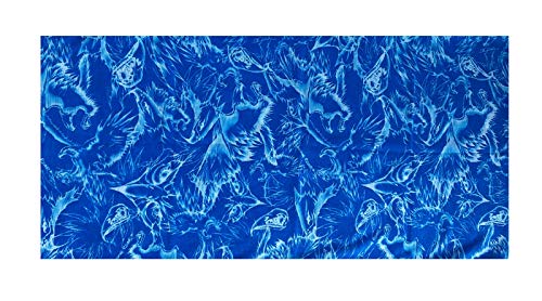 Blue Waves Scarf Multi Functional Microfiber Seamless Protective Dust Wind Insect Covering Elastic Print Neck Gaiter Bandana Breathable Balaclava Hunting Fishing Biking Head Wear N98