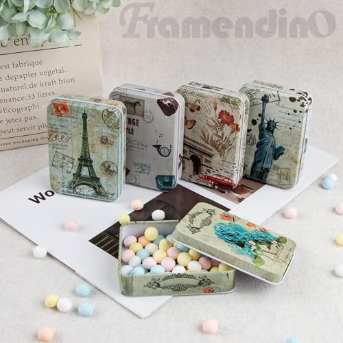 Framendino MC20999_GROUP1 10 Pack Metal Tin Plate Empty Boxes Tin Trinket Jewelry Coin Box thumb #4