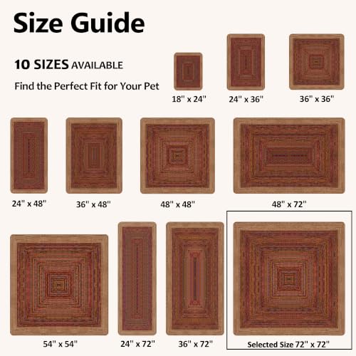 Image of Washable Pee Pads for Dogs 72 inchx72 inch 2 Pack Reusable Puppy Potty Pad