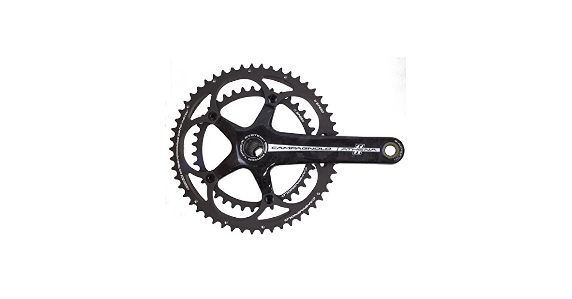 【新品・残1】Campagnolo Athena 11s 170mm 39/53 Campagnolo Athena PT 11S Crankset, Carbon, 170 x 50-34