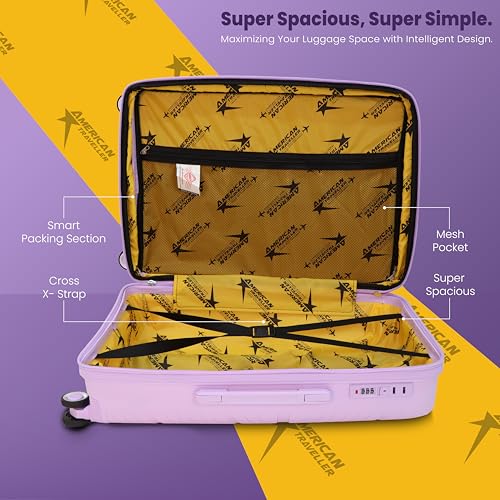 Image of Prime Trolley Bag Single Medium | Polypropylene Hard-Shell Luggage | Polypropylene Hard-Shell, Expandable, TSA-Type Lock, Anti-Theft Zip, 8 Dual Wheels