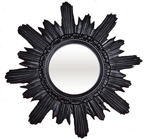 Lnxp Baroque Antique Miroir de Bar Noir 42 x 42 cm