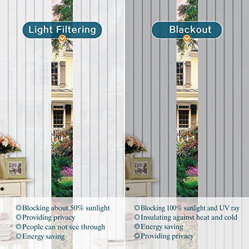 Cordless Blackout Vertical Blinds, White 3.5 Inch Slat Fabric Window Shade, Uv Protection Decoration Vertical Window Blind For Windows, Large Doors #TOP1