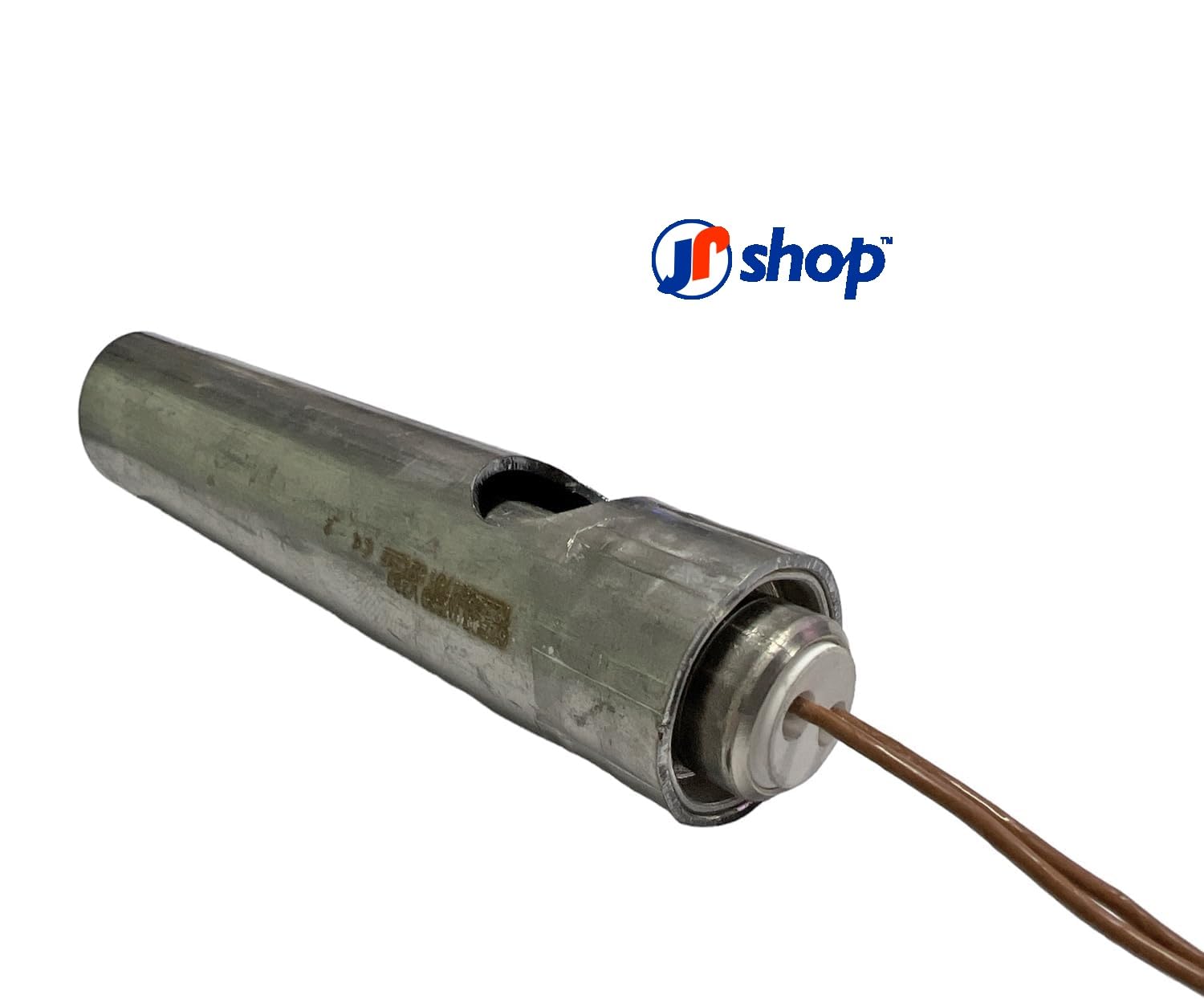 Resistencia de encendido para estufa de pellets. Dimensiones: 120 | 130 mm – Diámetro del tubo: 25 mm – Diámetro de la resistencia: 16 mm – Potencia: 350 W