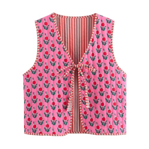Cutecore Y2K Coquette Vests for Women Floral Aesthetic Cottagecore Sweater Kawaii Fairycore Clothing Cute Japanese Tops