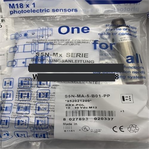 Sensor S5N-PA-2-C21-PP que elimina errores de lectura en líneas M18 2