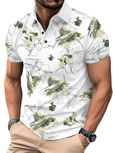 Image of EYEBOGLER Men's Polo Neck Printed Regular Fit Half Sleeve T-Shirt