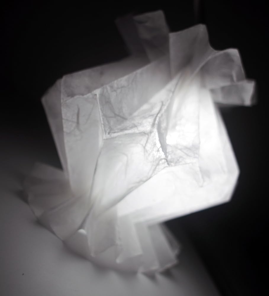Hojas de papel de morera blanca con diseño de origami, artesanía, papel de papel washi, proveedores de tarjetas, decoupage de vidrio (8.5 x 11 pulgadas) (200 hojas)