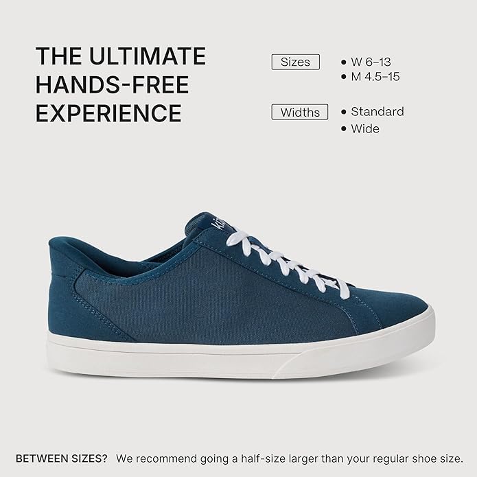 Image of Kizik Irvine Slip On Sneakers: Low-Profile Stretch Canvas, Rubber Soles, Casual Shoes for Women & Men, Hands Free Convenience, Wide Toe Box Options