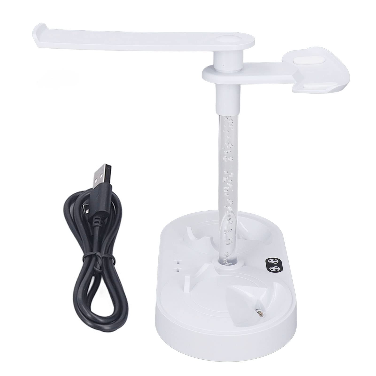 Magnetyczna Podstawa Podstawa LED Szybkie ładowanie stacji ładowania portu USB do konsoli gier i kontrolera VR2 Tryb oświetlenia RGB Stylowy magazyn Materiał ABS