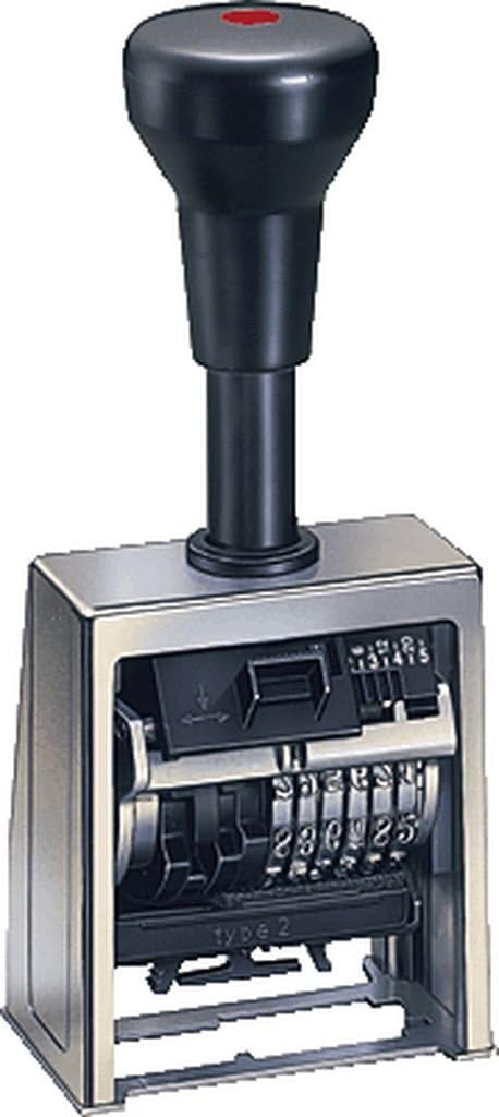 Reiner Numeroteur 6-digit 5.5mm Metal Rubber Stamp