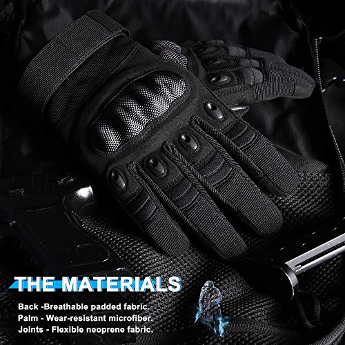 Image of WTACTFUL Tactical Gloves Men Women, Touchscreen Reinforced Palm | Durable Microfiber Material, Breathable, Adjustable Wrist, Anti-Slip, for Motorcycle Airsoft Paintball Cycling Hiking Work
