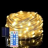 Feen-Lichter, solarbetrieben, für den Außenbereich, 8 Modi, wasserdicht, Feen-Lichter für den Außenbereich, 100 m, zuverlässig, Garten, Fairy Lichter für Haus, Garten