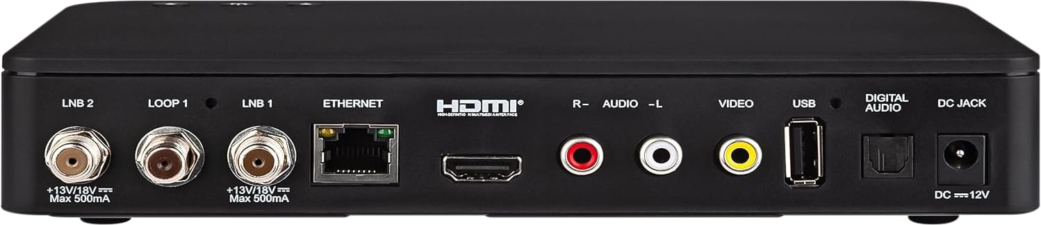 Megasat HD 935 Twin V4 Twin-Sat-Receiver PVR Bluetooth Schwarz 2 Empfänger SAT>IP Client Server
