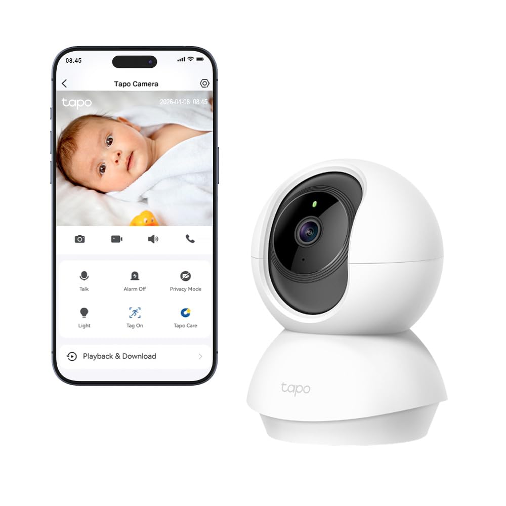TP Link Tapo TC70 CCTV IP Camera 1080P Pan Tilt Home Security WiFi TPLink