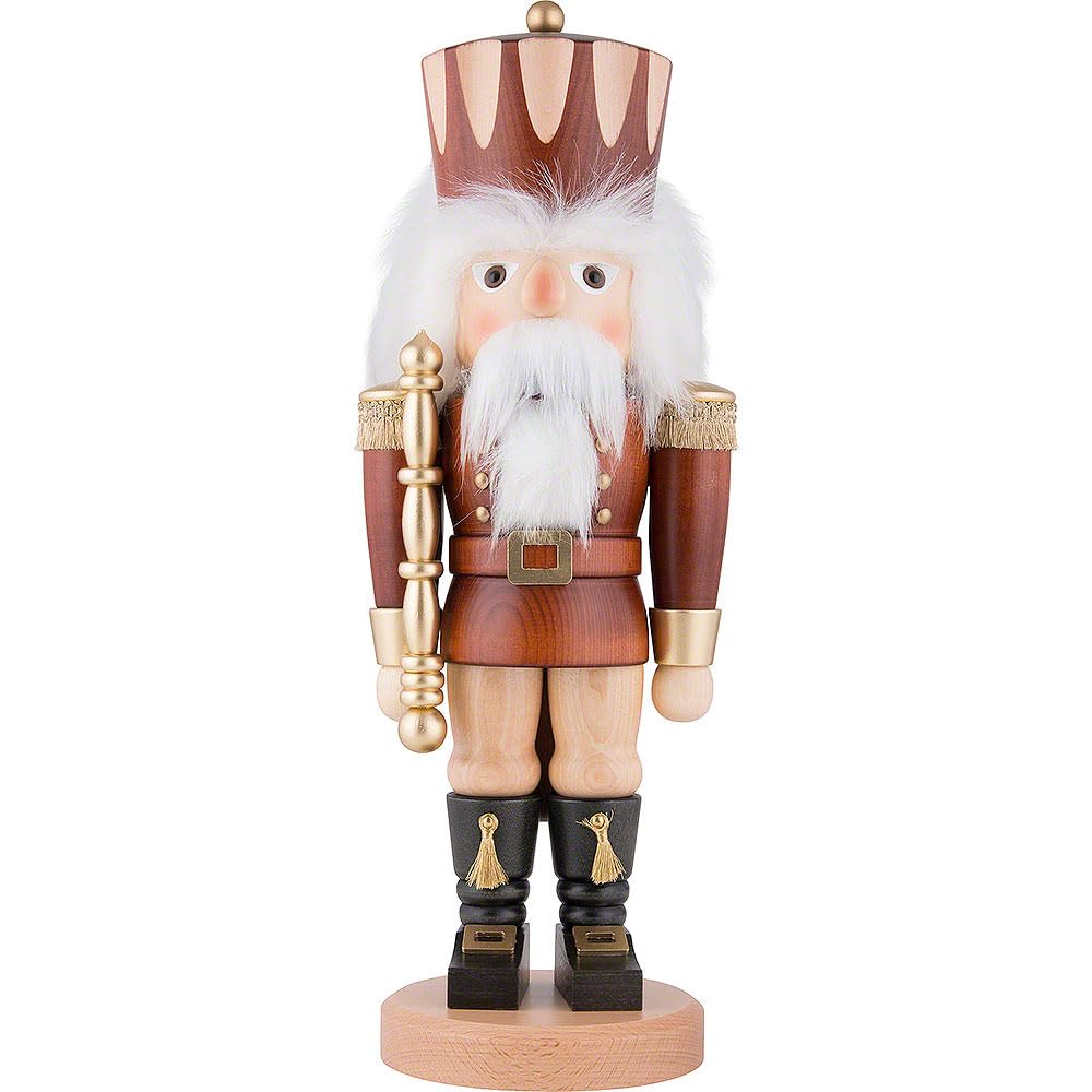 Noël allemand Casse-Noisette roi des couleurs naturelles - 42,5 cm / 17 pouces - Authentique allemand Casse-noisettes Erzgebirge - Christian Ulbricht