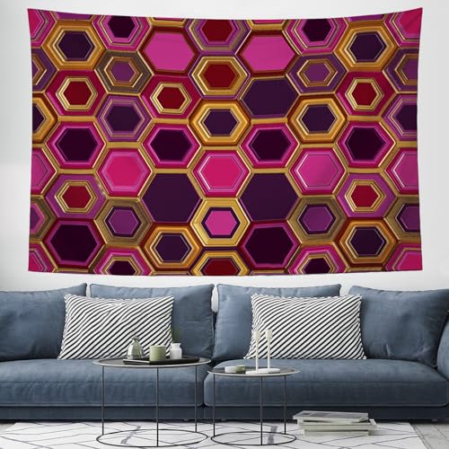 Tapisserie murale rouge pour habiller un grand mur vide salon chambre