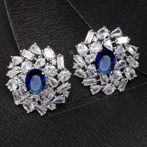 Image of Karatcart Women Green American Diamond Stud Earrings