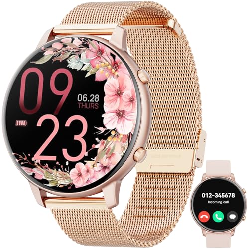 Hwagol Montre Connectée Femme avec Appel Bluetooth,1.39