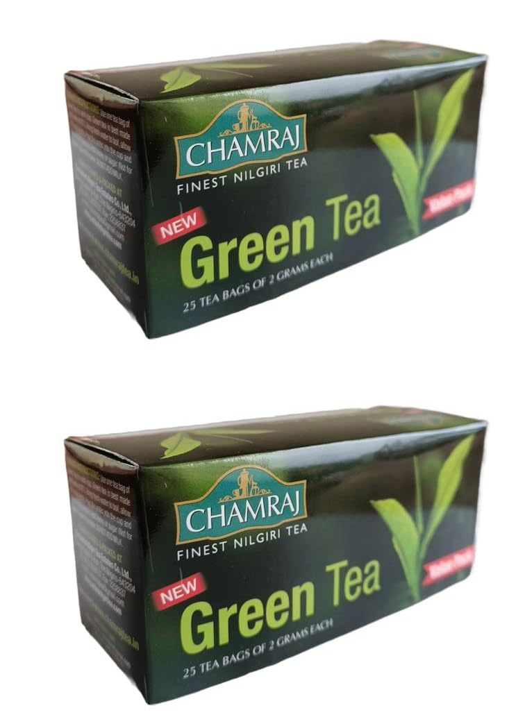 Chamraj Finest nilgiri Green Tea Dip Bags 50g (Pack Of 2) Quality 100% Natural Strong & Refreshing (B0D3PZ4XQH) Amazon Price History, Amazon Price Tracker